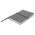 A5 recycled leather notebook,grey