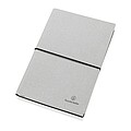 A5 recycled leather notebook, grey