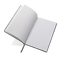 A5 recycled leather notebook, grey