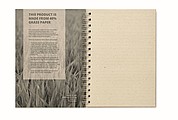 A5 ring notebook grass paper