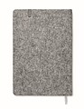 A5 RPET cork notebook, grey