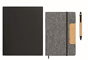 A5 RPET felt hard cover notebook set