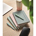 A5 RPET notebook 80 lined, petrol