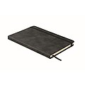 A5 smokey PU notebook, black