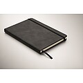 A5 smokey PU notebook, black