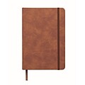 A5 smokey PU notebook, brown