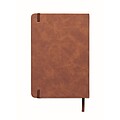 A5 smokey PU notebook, brown