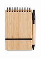 A6 bamboo notepad set