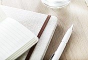 A6 canvas notebook lined