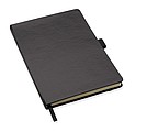 A6 notebook with pen, black