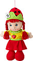 Aardbeienmeisje pop, assorti