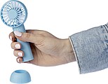 ABS electric hand fan, light blue