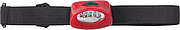 ABS head light with five LED lights and strap for size adjustment. Batteries included.