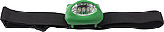 ABS head light with five LED lights and strap for size adjustment. Batteries included.