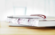 ABS twist ball pen, red
