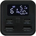 Acamar 20.000 mAh 70W recycled aluminium laptop power bank, solid black