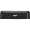 Acrab 10.000 mAh 15W magnetic wireless power bank with 20W PD - made from recycled plastic, solid black
