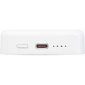 Acrab 10.000 mAh 15W magnetic wireless power bank with 20W PD - made from recycled plastic, white