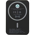 Acrab 5000 mAh 15W magnetic wireless power bank with 20W PD - made from recycled plastic, solid black