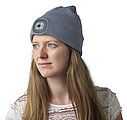 Acrylic beanie with COB light