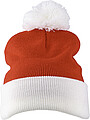 Acrylic knitted beanie Eleni, red