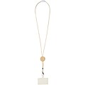 Adhab smartphone lanyard with bamboo details, white