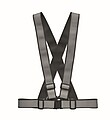 Adjustable 360 reflective belt, black