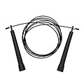 Adjustable jump rope in pouch, black