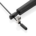 Adjustable jump rope in pouch, black