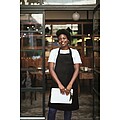 Adjustable kitchen apron, black