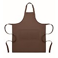 Adjustable kitchen apron, chocolate