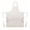 Adjustable kitchen apron, white