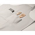 Adjustable kitchen apron, white