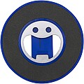Ain recycled plastic magnetic phone stand with bottle opener, royal blue