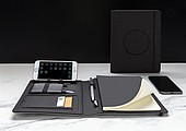 Air 5W RPET wireless charging notebook cover A5,black