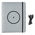 Air 5W RPET wireless charging notebook cover A5,grey