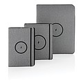 Air 5W RPET wireless charging notebook cover A5,grey