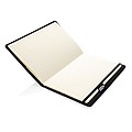 Air 5W RPET wireless charging refillable journal cover A5,black