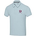 Akoya GRS recycled terry unisex polo, cloud blue