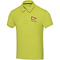 Akoya GRS recycled terry unisex polo, lime