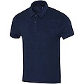 Akoya GRS recycled terry unisex polo, navy