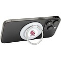 Albali recycled plastic magnetic phone holder with ring stand, white