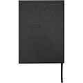 Alejandra A5 recycled plastic hard cover notebook, solid black