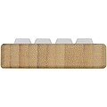 Algol recycled plastic phone stand and fidget toy with bamboo details, wood