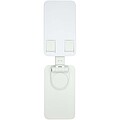 Alhena recycled plastic foldeable phone holder with metal desk stand, white