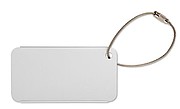Aluminim luggage tag, matt silver