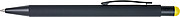 Aluminium and ABS ballpen with rubber coating and rubber tip for capacitive screens.