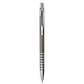 Aluminium ballpen with blue ink. Light grey