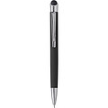 Aluminium ballpen with rubber coating and rubber tip for capacitive screens.