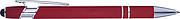 Aluminium ballpen with rubber coating and rubber tip for capacitive screens.